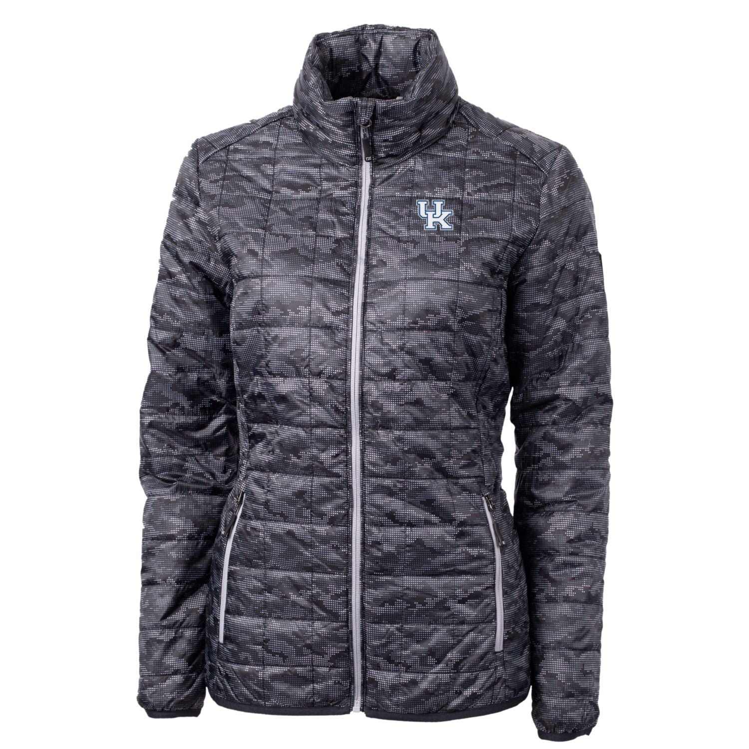 Women's Cutter & Buck Black Kentucky Wildcats Eco Full-Zip Puffer Jacket