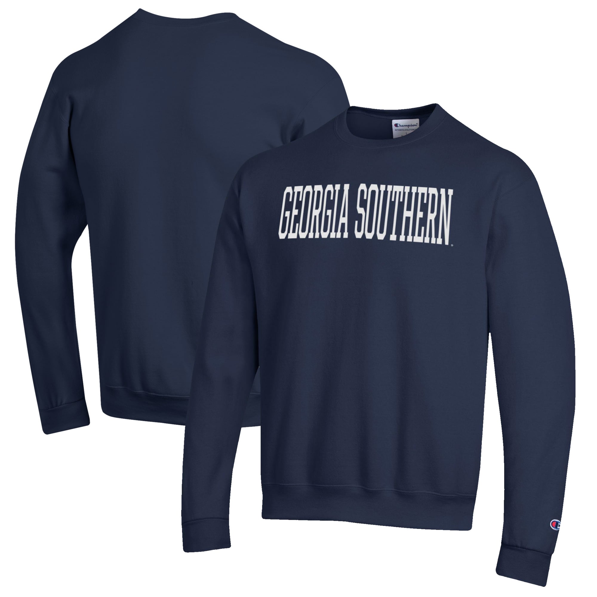 Men's Champion Navy Georgia Southern Eagles Eco Powerblend Crewneck Sweatshirt