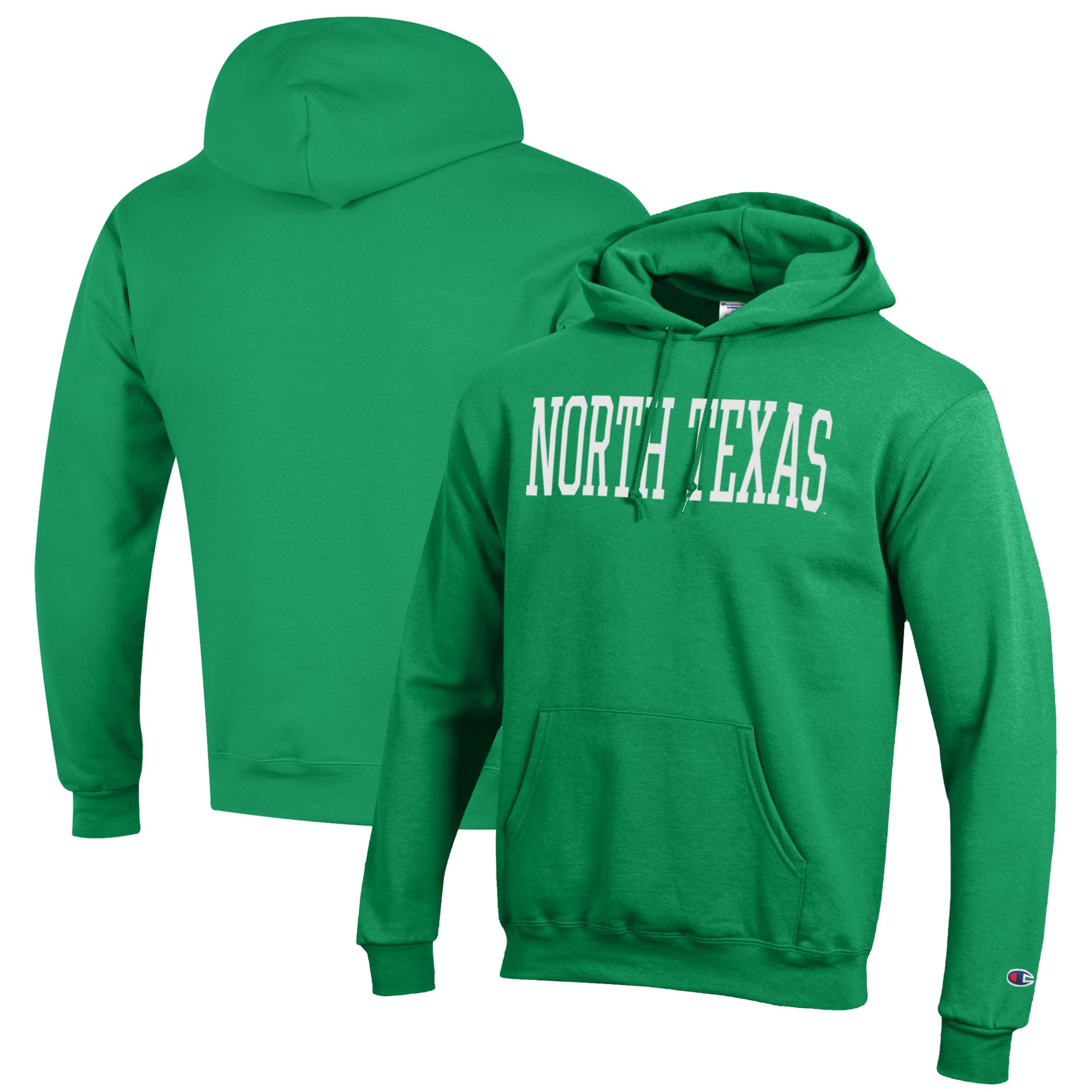 Men's Champion Green North Texas Mean Green Eco Powerblend Pullover Hoodie