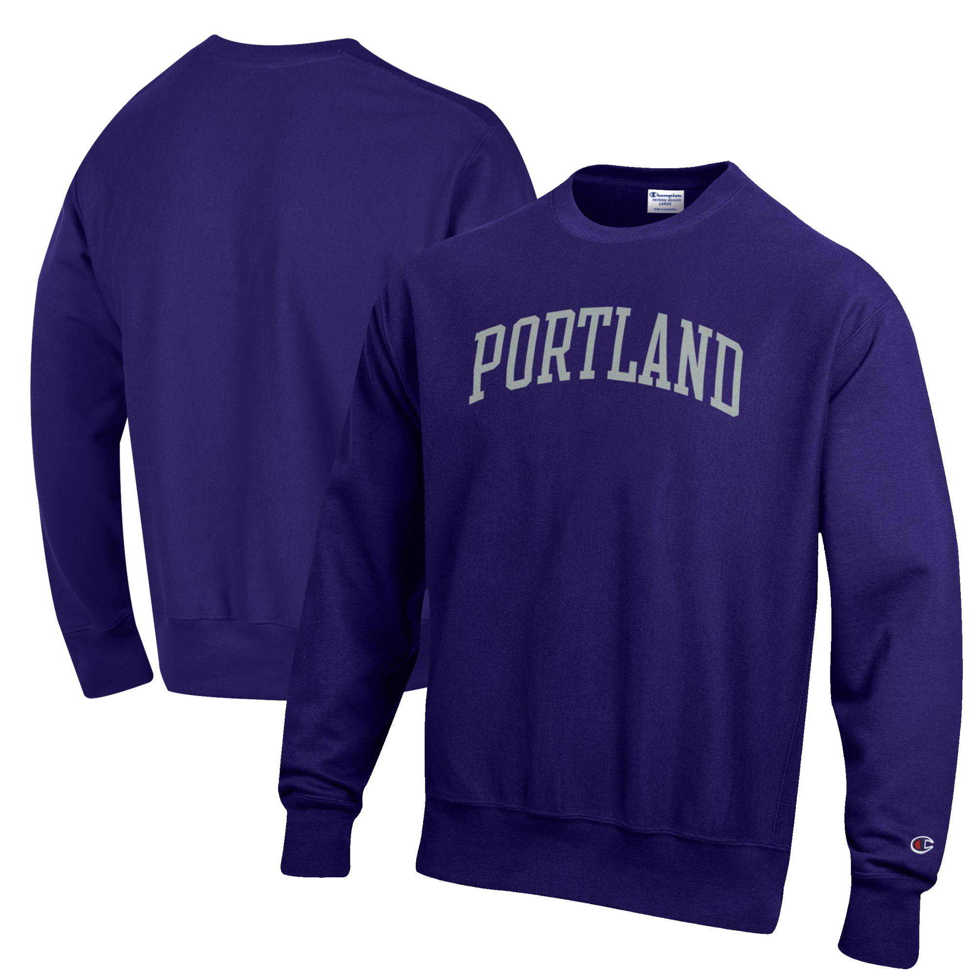 Men’s Champion Purple Portland Pilots Reverse Weave Fleece Crewneck Sweatshirt Men’s Champion Purple Portland Pilots Reverse Weave Fleece Crewneck Sweatshirt