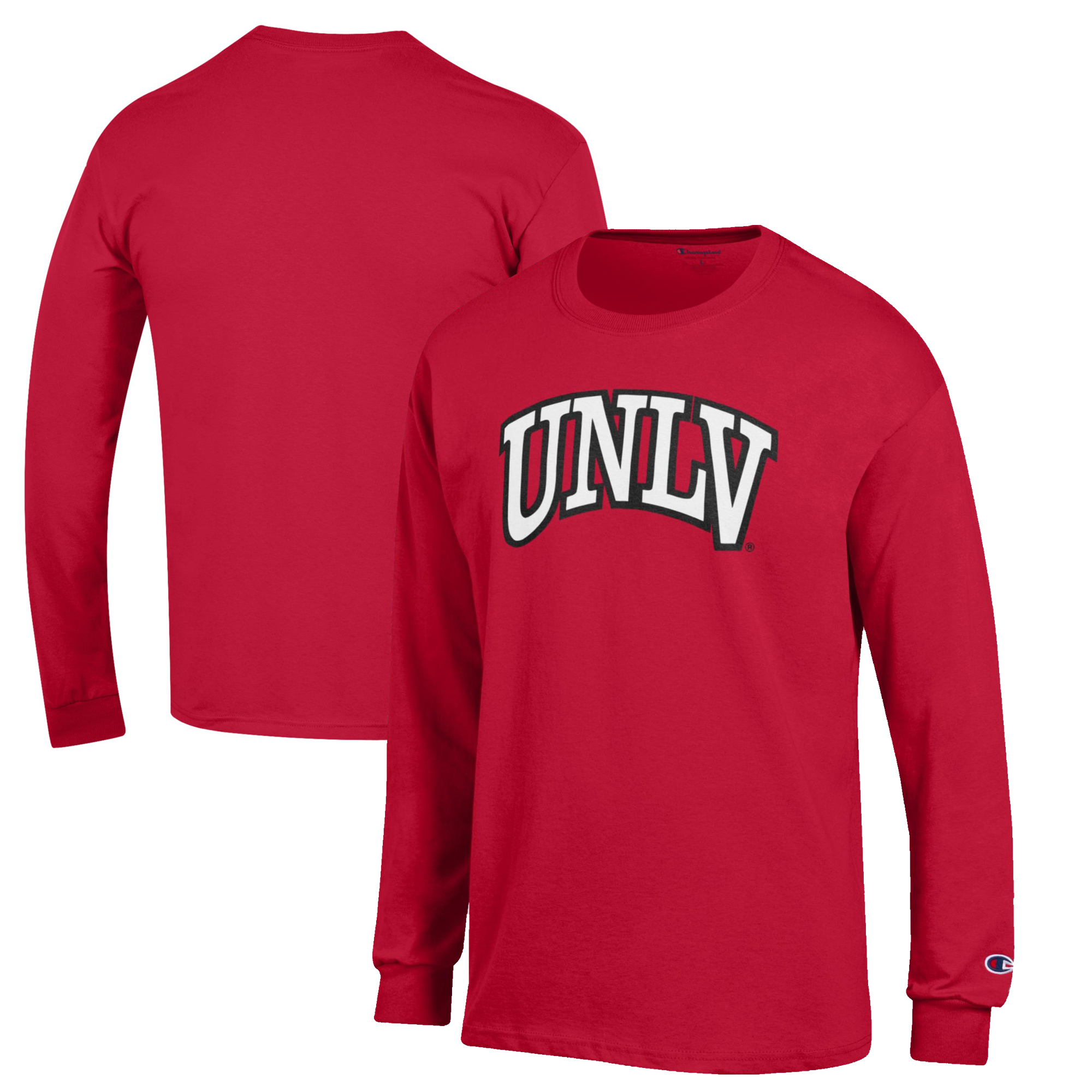 Men's Champion Scarlet UNLV Rebels Jersey Long Sleeve T-Shirt