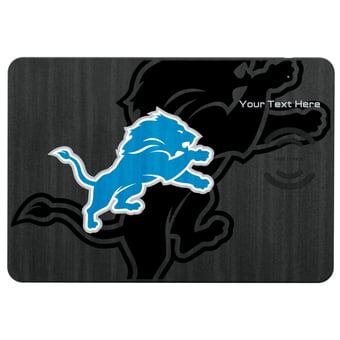 Keyscaper Detroit Lions Personalized 15W Fast Wireless Charger and Mouse Pad