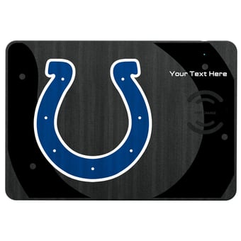 Keyscaper Indianapolis Colts Personalized 15W Fast Wireless Charger and Mouse Pad