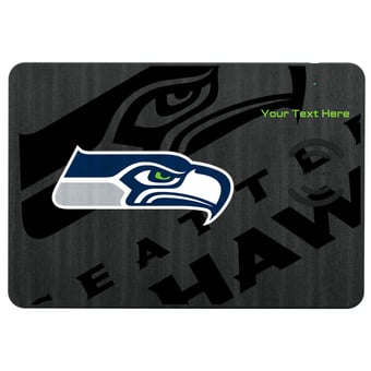 Keyscaper Seattle Seahawks Personalized 15W Fast Wireless Charger and Mouse Pad