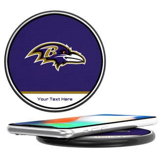 Keyscaper  Baltimore Ravens Personalized 15 Watt Wireless Induction Charger