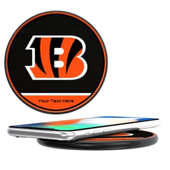 Keyscaper  Cincinnati Bengals Personalized 15 Watt Wireless Induction Charger