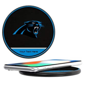 Keyscaper  Carolina Panthers Personalized 15 Watt Wireless Induction Charger
