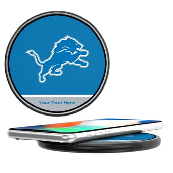 Keyscaper  Detroit Lions Personalized 15 Watt Wireless Induction Charger