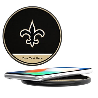 Keyscaper  New Orleans Saints Personalized 15 Watt Wireless Induction Charger