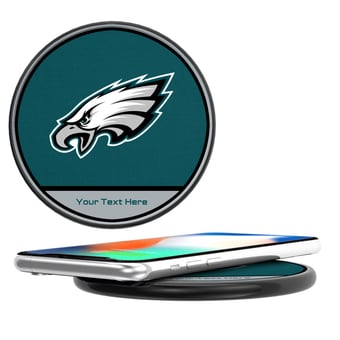 Keyscaper  Philadelphia Eagles Personalized 15 Watt Wireless Induction Charger