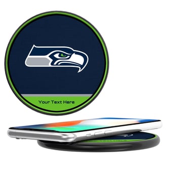 Keyscaper  Seattle Seahawks Personalized 15 Watt Wireless Induction Charger