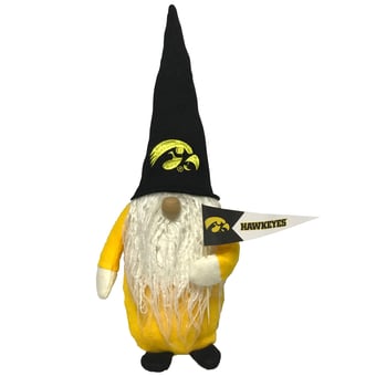 Black Iowa Hawkeyes 12'' Gnome