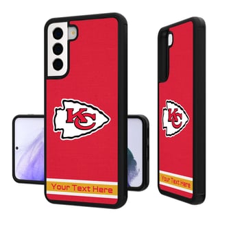 Kansas City Chiefs Personalized Stripe Design Galaxy Bump Case