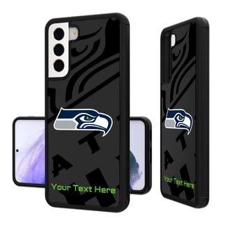 Seattle Seahawks Personalized Tilt Design Galaxy Bump Case