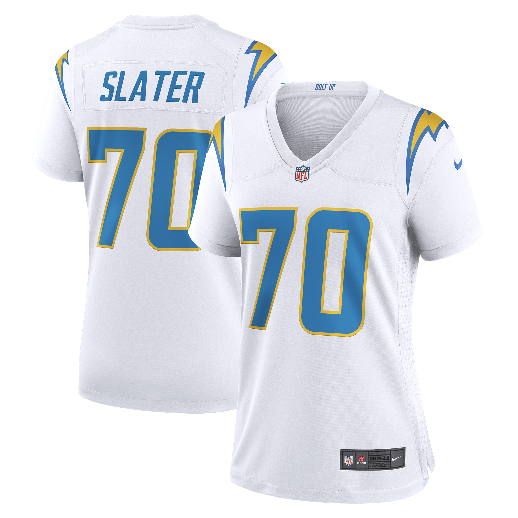 Women's Nike Rashawn Slater White Los Angeles Chargers Game Jersey