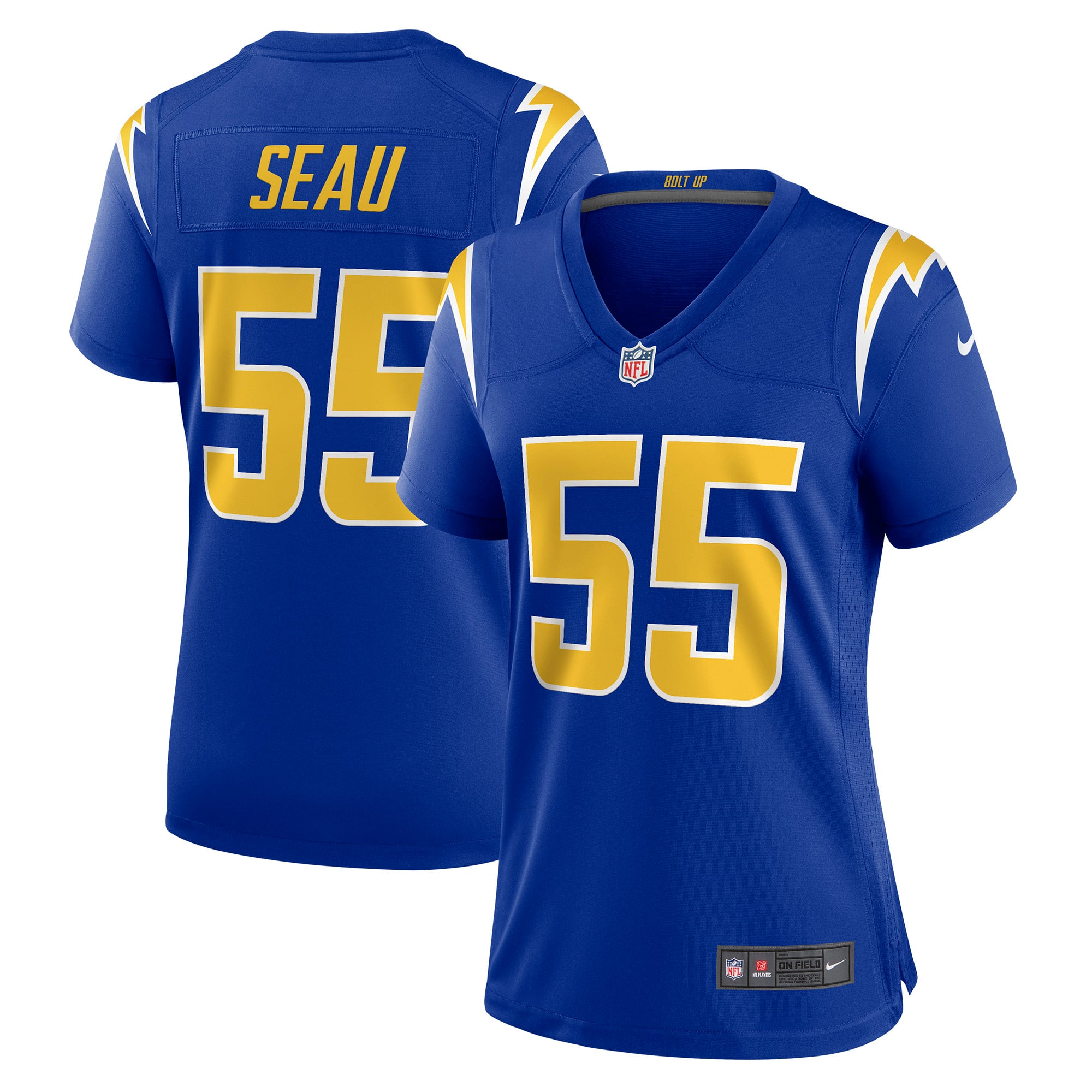 Women’s Nike Junior Seau Royal Los Angeles Chargers Retired Game Jersey Women’s Nike Junior Seau Royal Los Angeles Chargers Retired Game Jersey