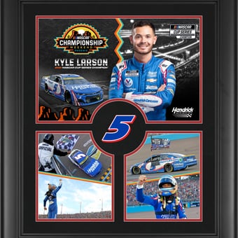 Kyle Larson Framed 20" x 24" 2021 NASCAR Cup Champion Collage