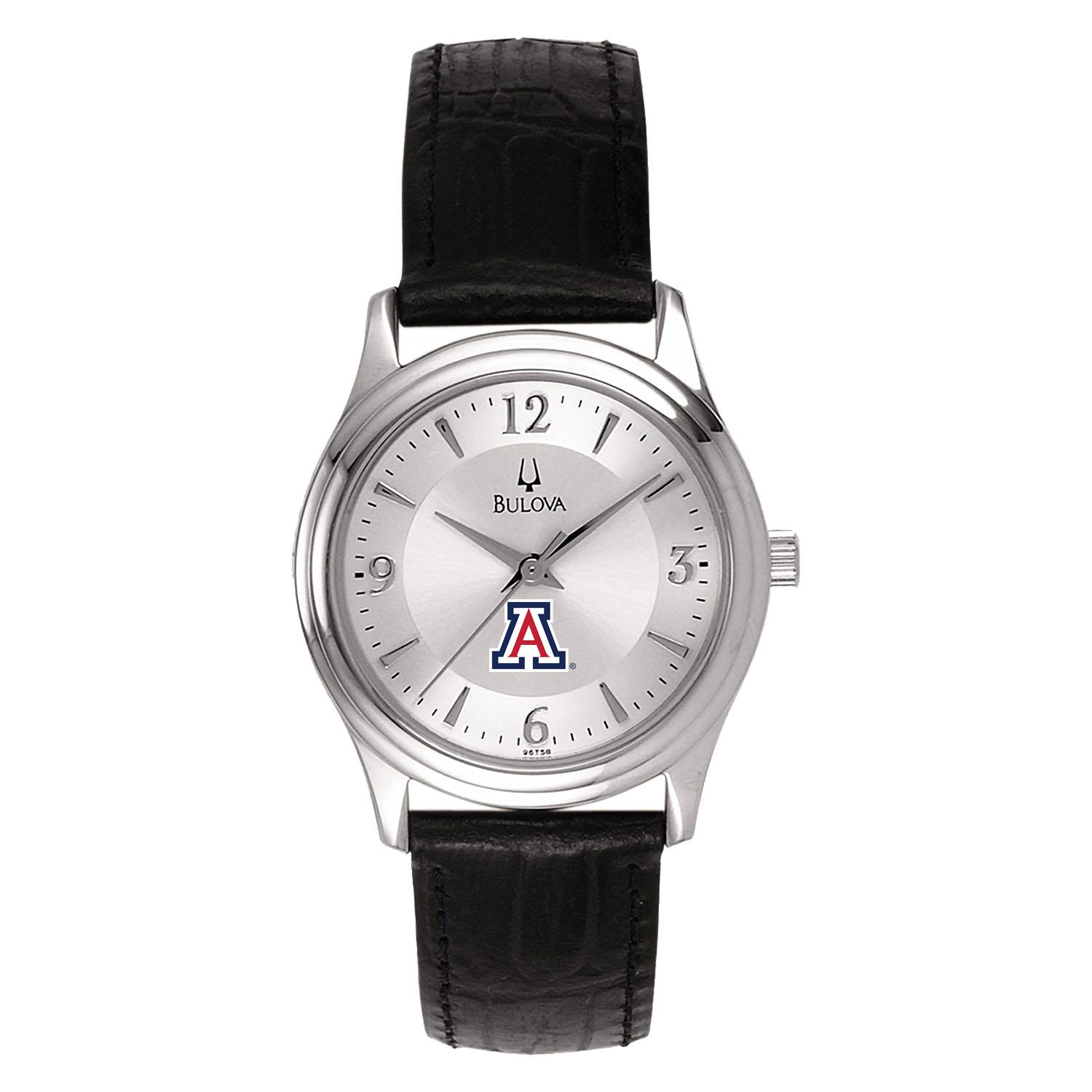 Women's Silver Arizona Wildcats Leather Watch