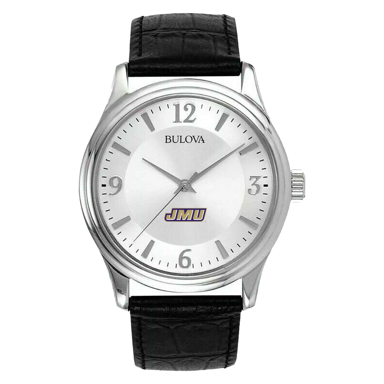 Men's Silver James Madison Dukes Leather Watch