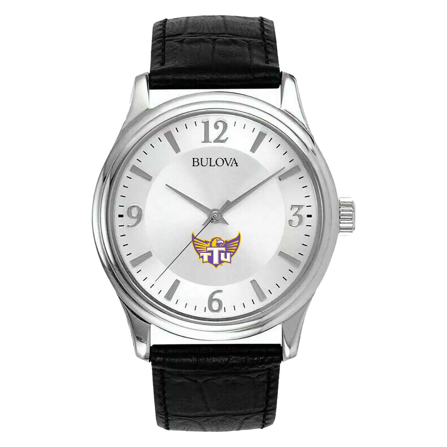 Men's Silver Tennessee Tech Golden Eagles Leather Watch