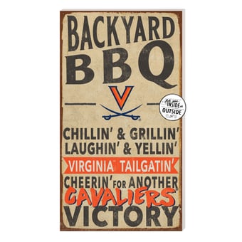 Brown Virginia Cavaliers 11'' x 20'' Indoor/Outdoor BBQ Sign
