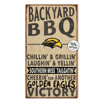 Brown Southern Miss Golden Eagles 11'' x 20'' Indoor/Outdoor BBQ Sign