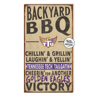 Brown Tennessee Tech Golden Eagles 11'' x 20'' Indoor/Outdoor BBQ Sign