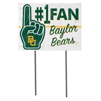 Baylor Bears 18'' x 24'' #1 Fan Yard Sign