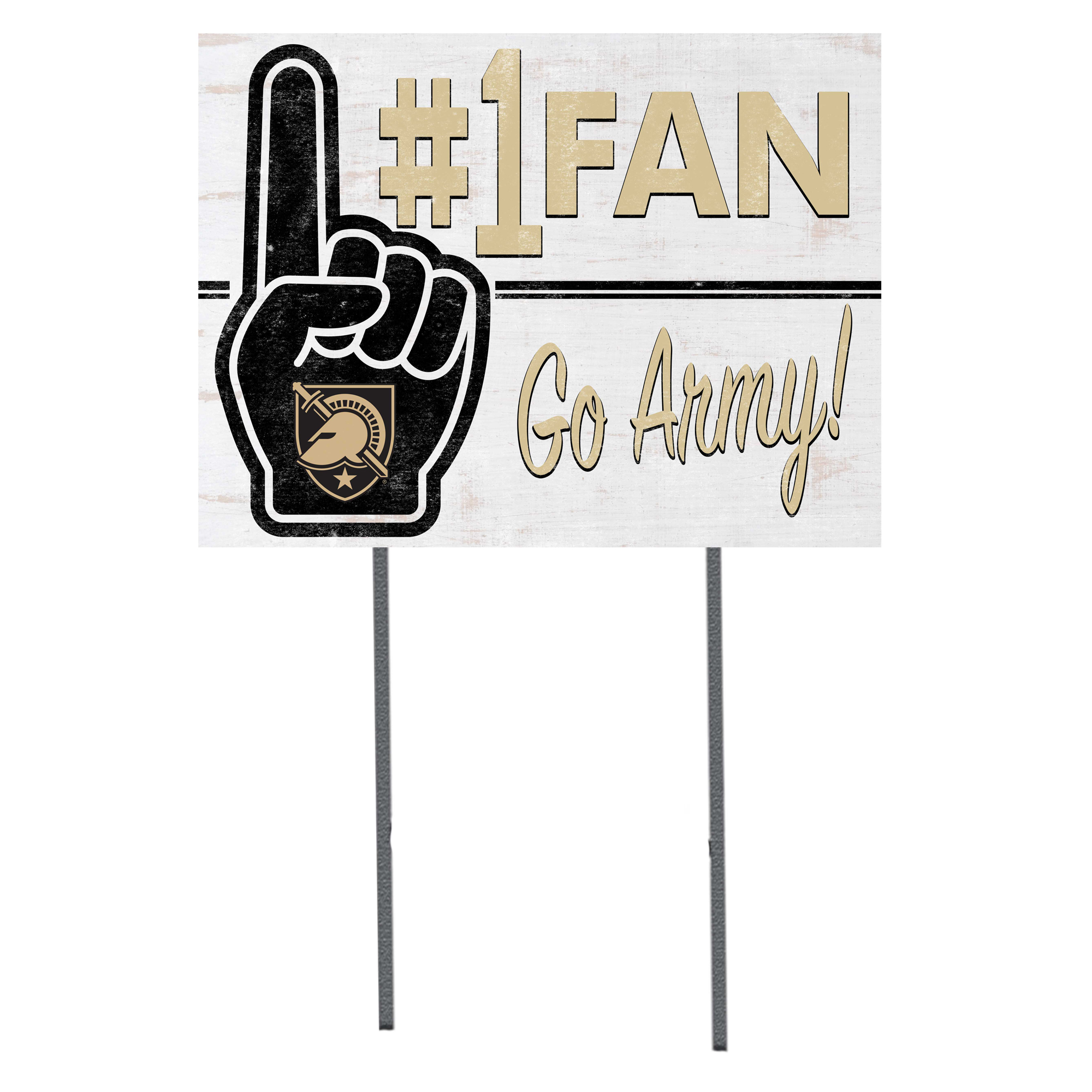 Army Black Knights 18'' x 24'' #1 Fan Yard Sign