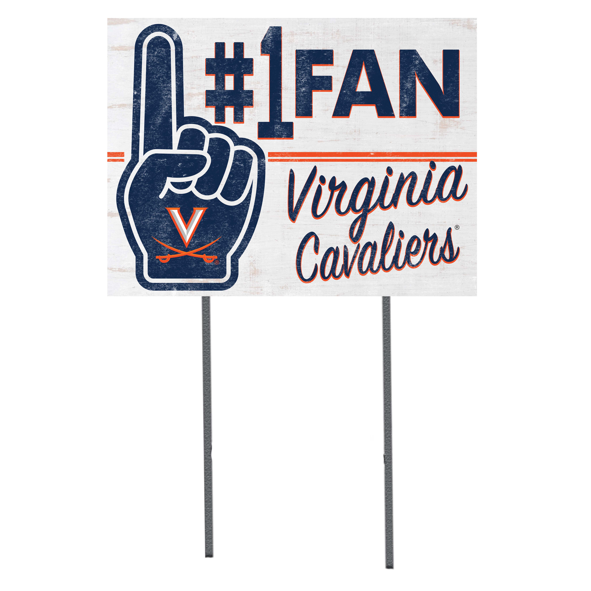 Virginia Cavaliers 18'' x 24'' #1 Fan Yard Sign