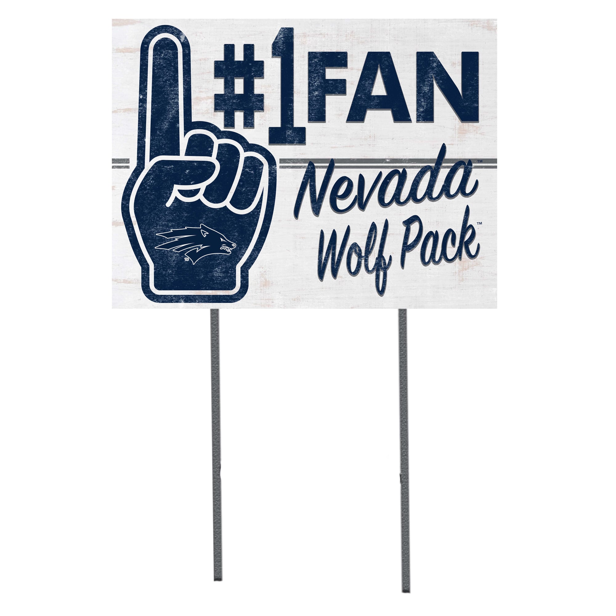 Nevada Wolf Pack 18'' x 24'' #1 Fan Yard Sign