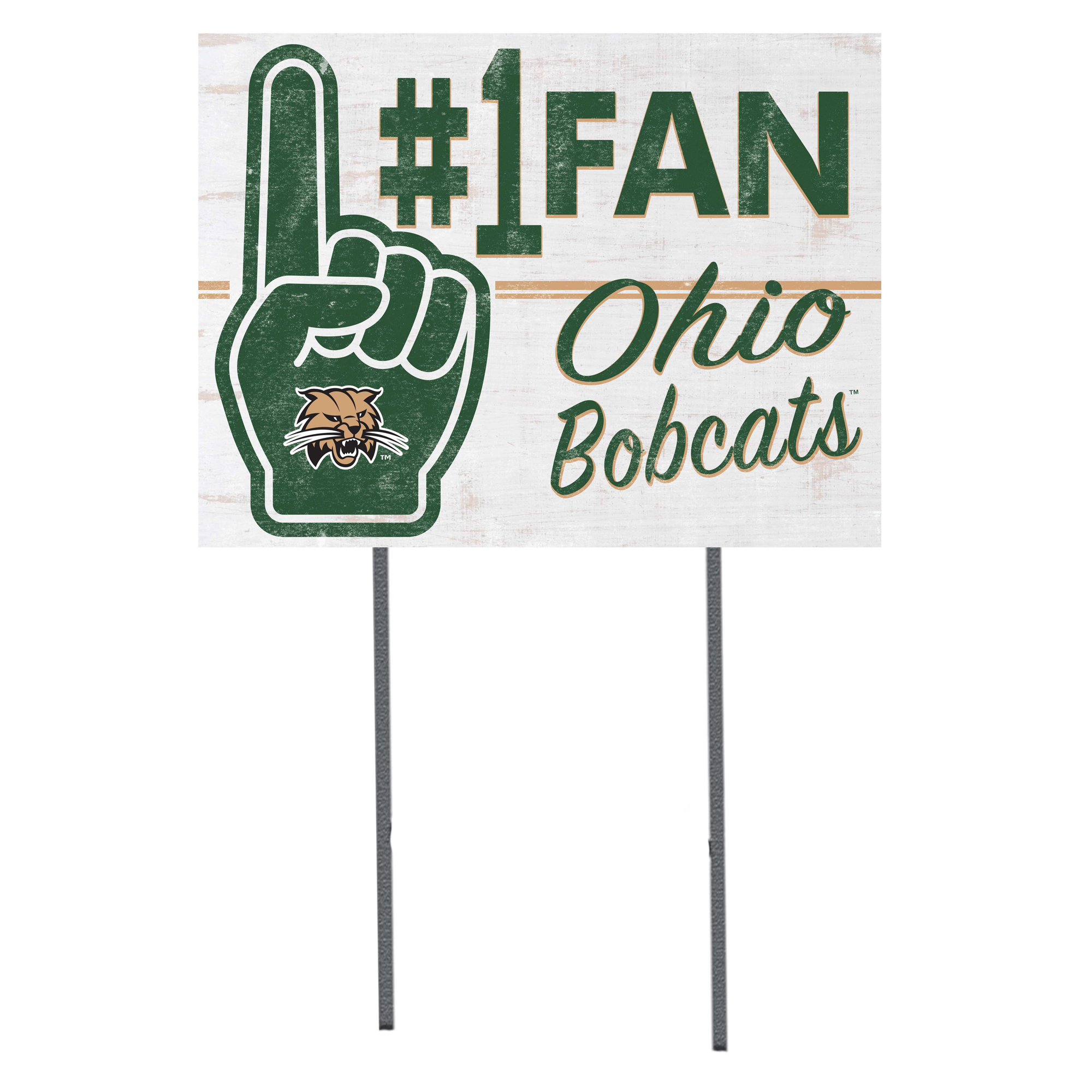 Ohio Bobcats 18'' x 24'' #1 Fan Yard Sign