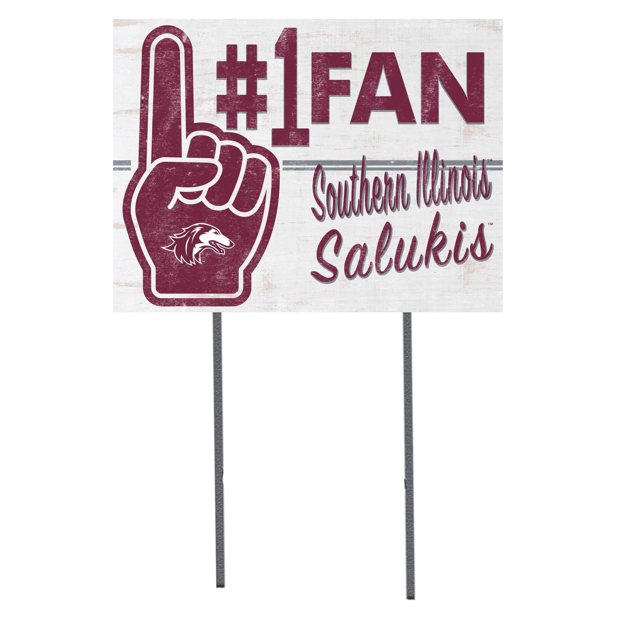 Southern Illinois Salukis 18'' x 24'' #1 Fan Yard Sign