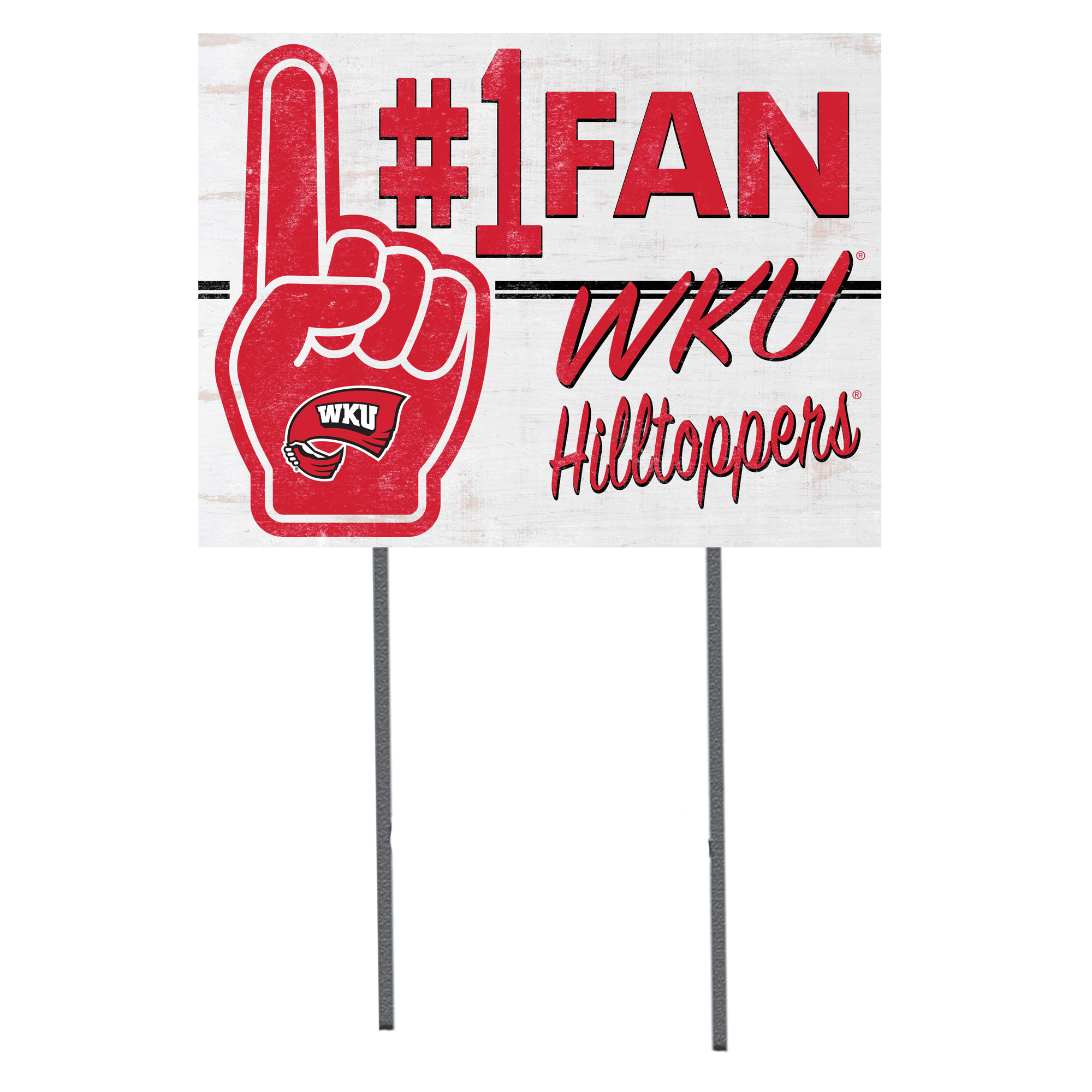 Western Kentucky Hilltoppers 18'' x 24'' #1 Fan Yard Sign