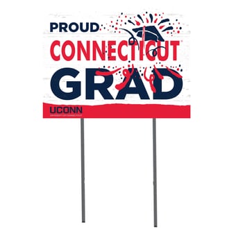 UConn Huskies 18'' x 24'' Proud Grad Yard Sign