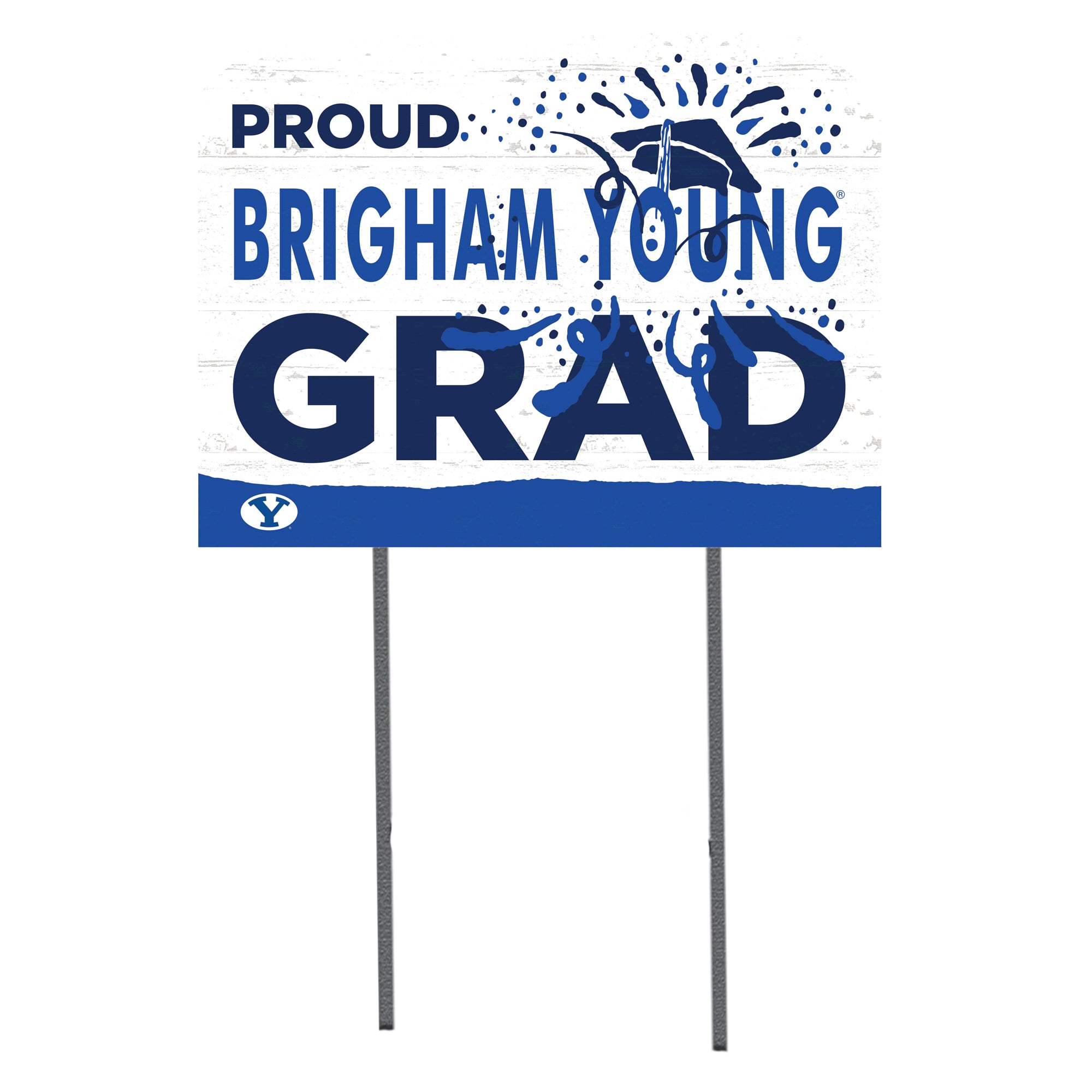 BYU Cougars 18'' x 24'' Proud Grad Yard Sign