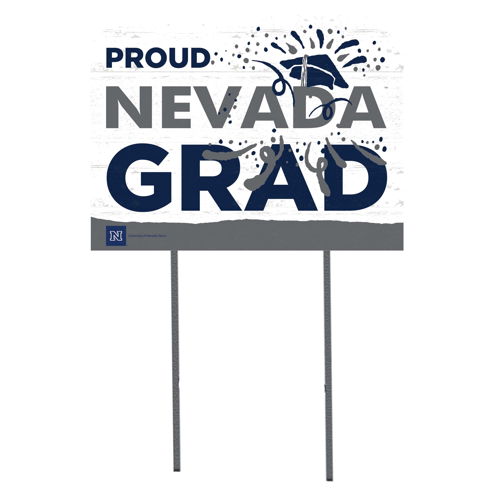 Nevada Wolf Pack 18'' x 24'' Proud Grad Yard Sign