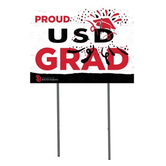 South Dakota Coyotes 18'' x 24'' Proud Grad Yard Sign