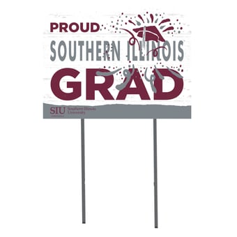 Southern Illinois Salukis 18'' x 24'' Proud Grad Yard Sign