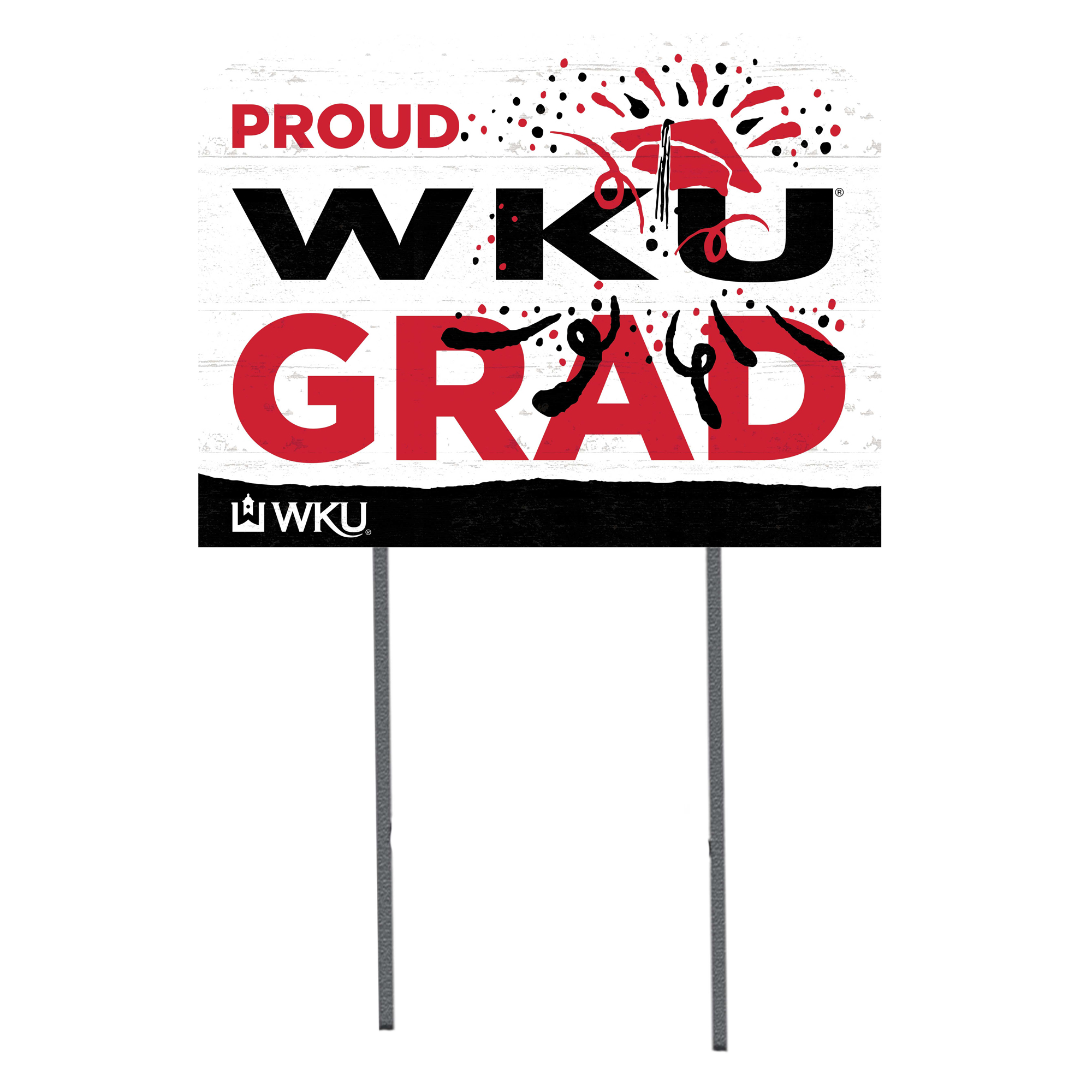 Western Kentucky Hilltoppers 18'' x 24'' Proud Grad Yard Sign