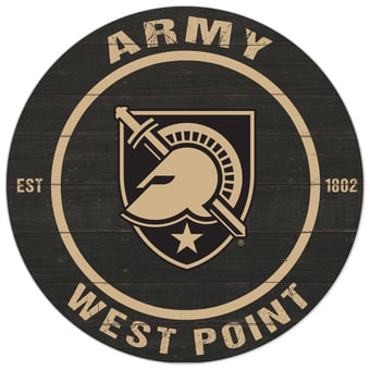 Army Black Knights 20'' x 20'' Indoor/Outdoor Circle Sign