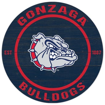 Gonzaga Bulldogs 20'' x 20'' Indoor/Outdoor Circle Sign