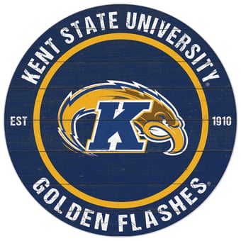 Kent State Golden Flashes 20'' x 20'' Indoor/Outdoor Circle Sign