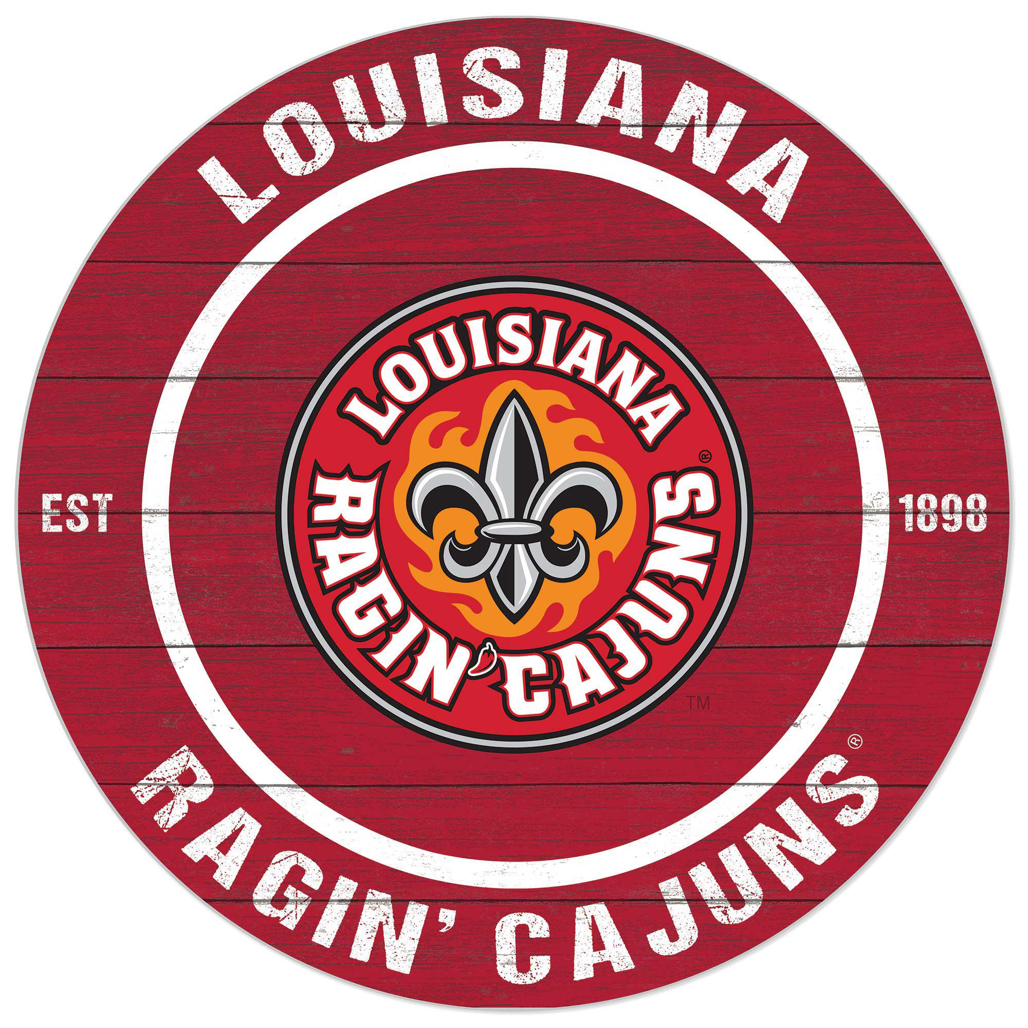 Louisiana Ragin' Cajuns 20'' x 20'' Indoor/Outdoor Circle Sign