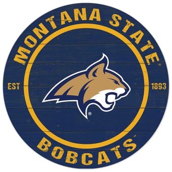Montana State Bobcats 20'' x 20'' Indoor/Outdoor Circle Sign