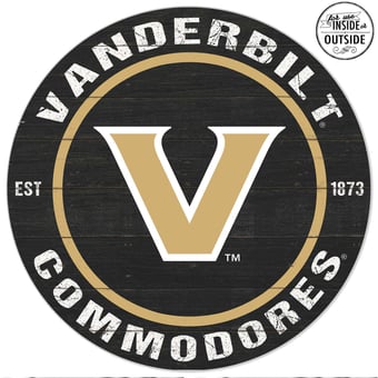 Vanderbilt Commodores 20'' x 20'' Indoor/Outdoor Circle Sign