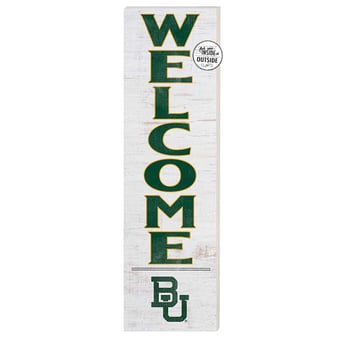 White Baylor Bears 10'' x 35'' Indoor/Outdoor Welcome Sign