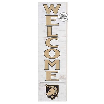 White Army Black Knights 10'' x 35'' Indoor/Outdoor Welcome Sign