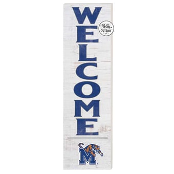 White Memphis Tigers 10'' x 35'' Indoor/Outdoor Welcome Sign