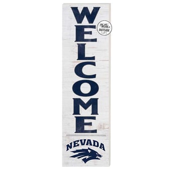 White Nevada Wolf Pack 10'' x 35'' Indoor/Outdoor Welcome Sign